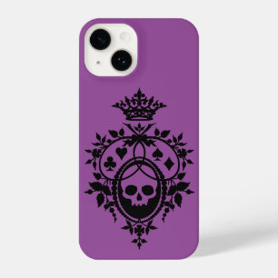 Coque Pour iPhone 14 Crête violette avec crâne et costumes