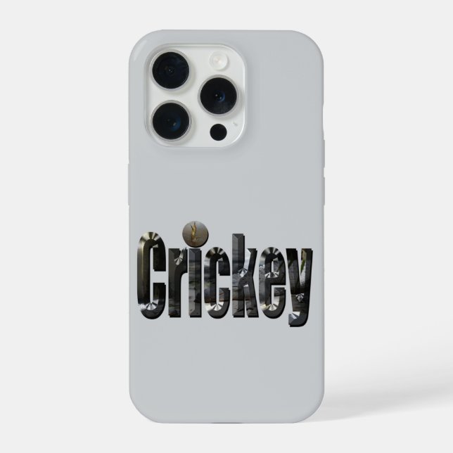 Coque iPhone Crickey : mot d'argot australien fait avec des cro (Verso)