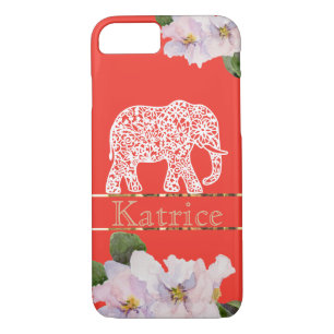 Coque iphone criminel avec éléphant blanc et viole