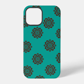Coque iPhone 12 Pro "Crimson Scrolls - Bold Elegance"