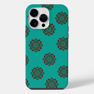 Coque Pour Pour iPhone 14 Pro Max "Crimson Scrolls - Bold Elegance"