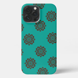 Etui iPhone 13 Pro Max "Crimson Scrolls - Bold Elegance"