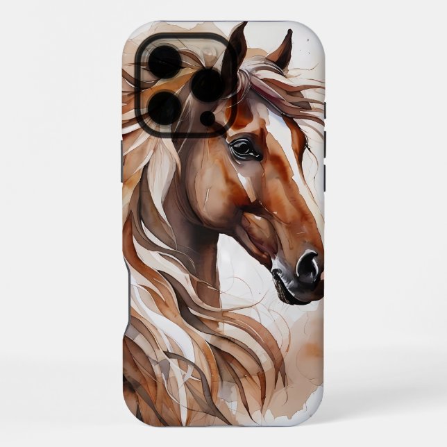 Coque iPhone  Crinière Majestueuse (Verso)