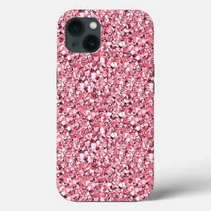Etui iPhone 13 Cristal drusy - rose quartz rose