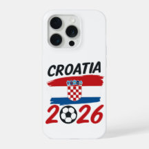 Croatie 2026 Design de Fan de Football Drapeau Cou