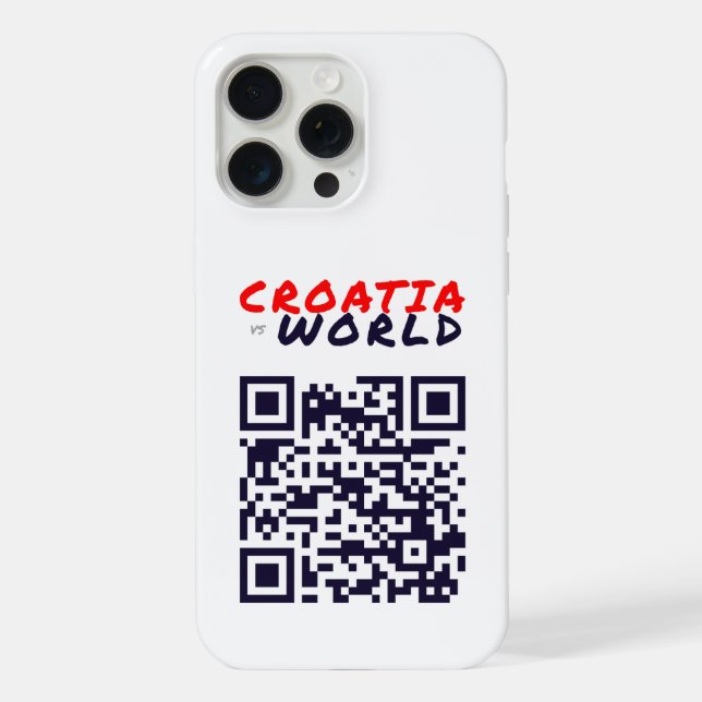 Coque iPhone CROATIE vs MONDE (Verso)
