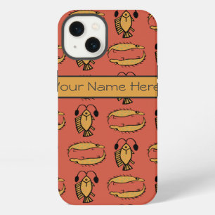 Etui iPhone 13 Crocodile de poisson personnalisé Tribal égyptien