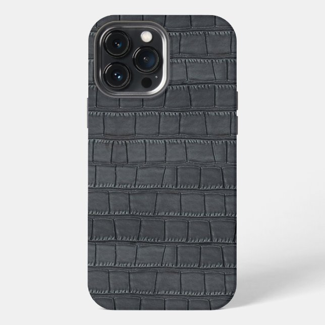 COQUE iPhone CROCODILE NOIR COD.03 (Verso)