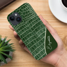 Crocodile vert personnalisé