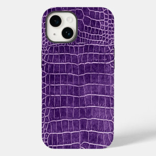 Coque Pour iPhone 14 Crocodile Violet