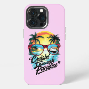 Etui iPhone 13 Pro Croisière au Paradis : Vibrations d'évasion tropic