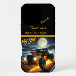Coque iPhone 16 Pro Max Croisière sur une côte au clair de lune dans un ho