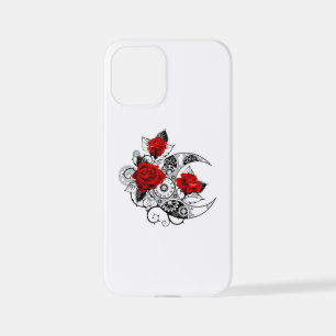 Coque iPhone 12 Mini Croissant mécanique avec roses rouges
