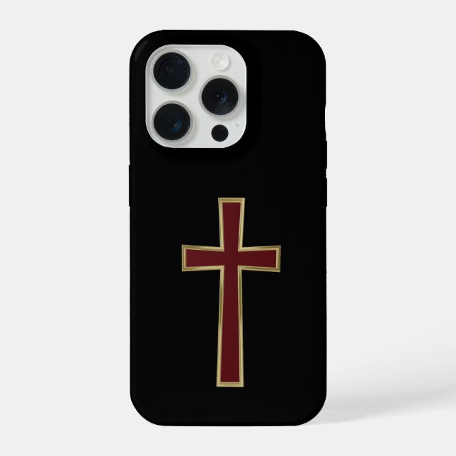 Coque iPhone croix chrétienne (Verso)