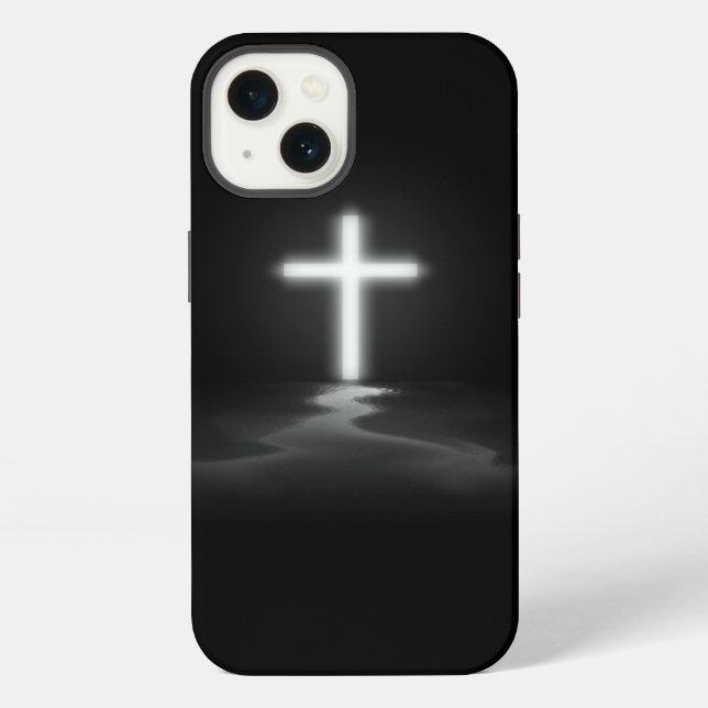 Coque iPhone Croix chrétienne de l'iPhone dans la fosse (Verso)