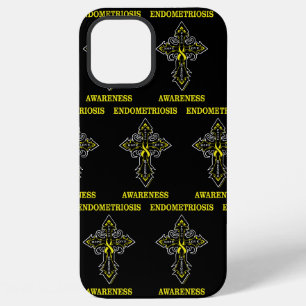 Coque iPhone 12 Pro Max Croix/Conscientisation...Endométriose
