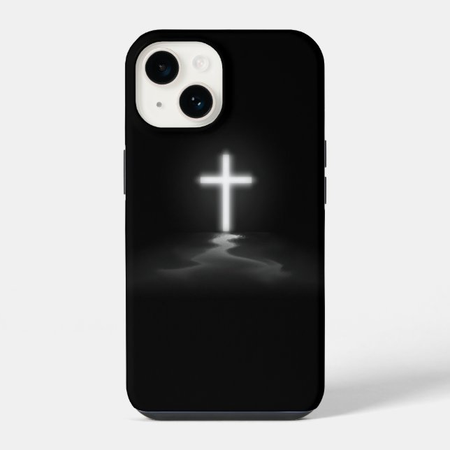 Coque iPhone Croix dans la fosse (Verso)