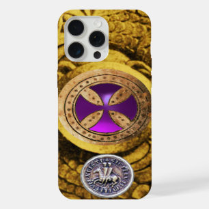 COQUE iPhone 15 PRO MAX CROIX DE CONSÉCRATION ET SCEAU DES CHEVALIERS TEMP