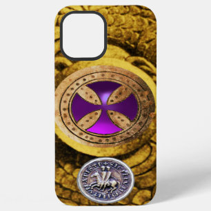 COQUE iPhone 12 PRO MAX CROIX DE CONSÉCRATION ET SCEAU DES CHEVALIERS TEMP