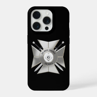 Coque iPhone 15 Pro croix maçonnique