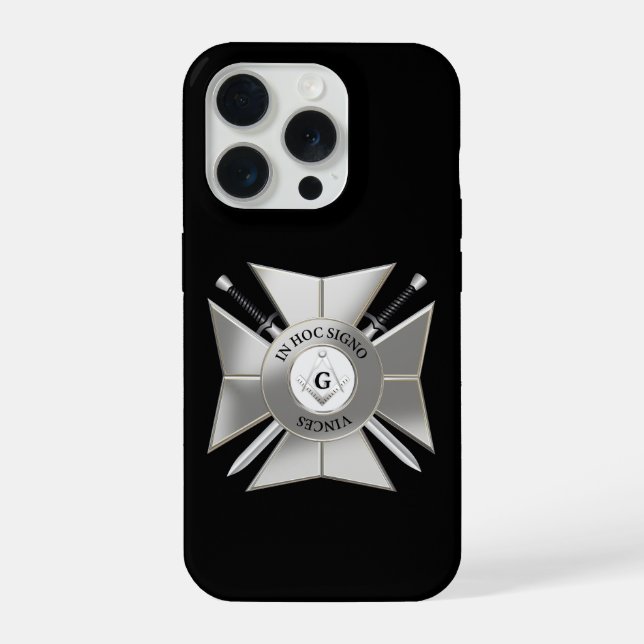 Coque iPhone croix maçonnique (Verso)