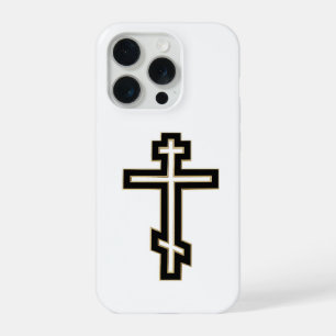 Coque iPhone 15 Pro croix orthodoxe russe