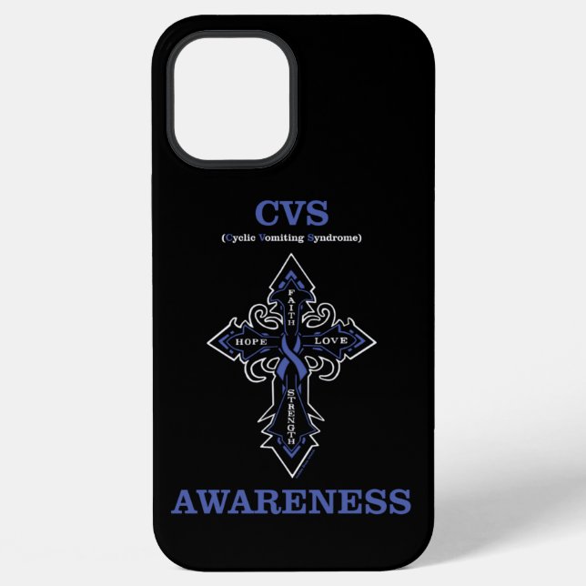 Coque iPhone Croix/Sensibilisation...CVS  (Verso)