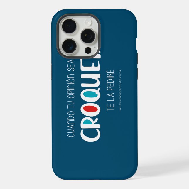 Coque iPhone Croqueta (Verso)