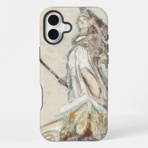 Coque iPhone 16 Plus Croquis de Statue d'Athéna Étui iPhone – Antique