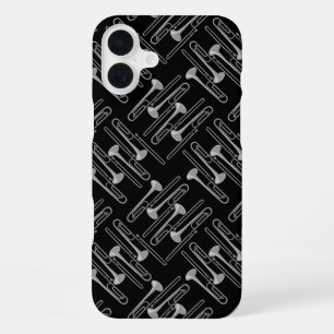 Coque iPhone 16 Plus Crosshatch gris Trombone