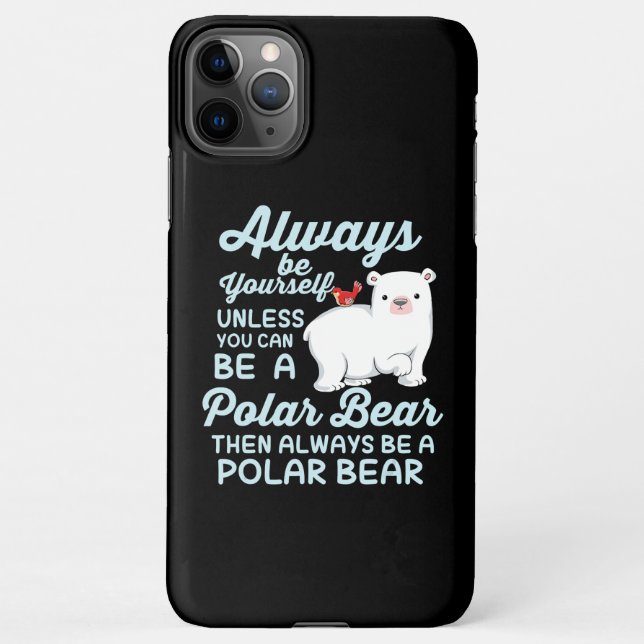 Coque iPhone Croyez-Vous Toujours À L'Ours Polaire (Dos)