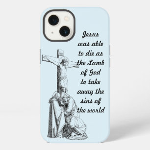 Etui iPhone 13 Crucifixion de Jésus-Christ croix Citations de la