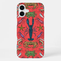 crustacés de cornwall damask pop rouge