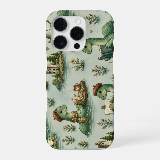 Coque iPhone Cryptides confortables Nessie Monstre du Loch Ness (Verso)