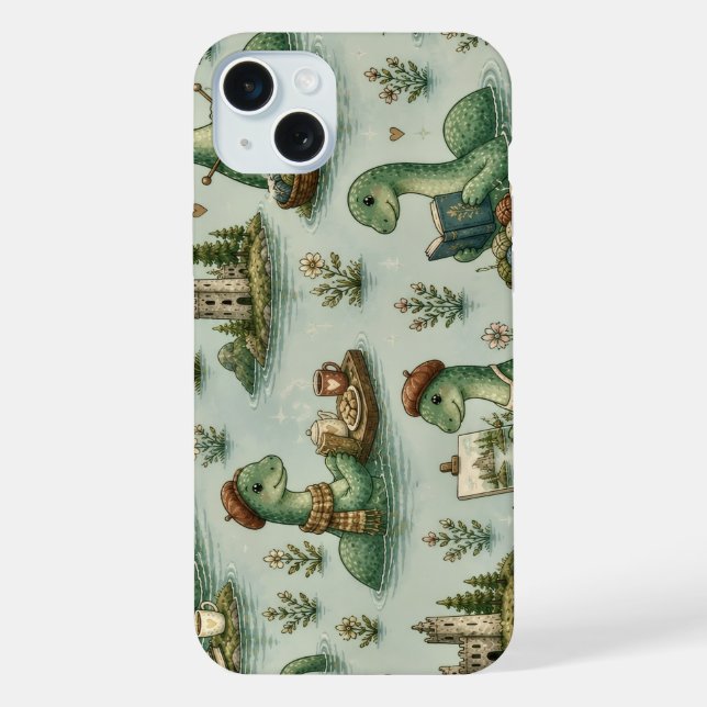 Coque iPhone Cryptides confortables Nessie Monstre du Loch Ness (Verso)