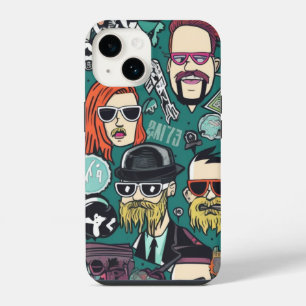 Coque Pour iPhone 14 Crypto Punks drôles et mignons