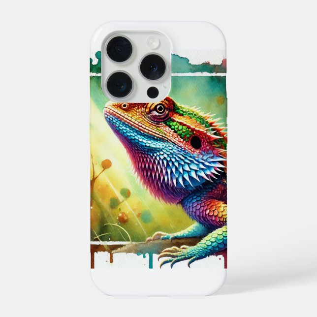 Coque iPhone Cuban Western Bearded Anole 080724AREF122 - Waterc (Verso)