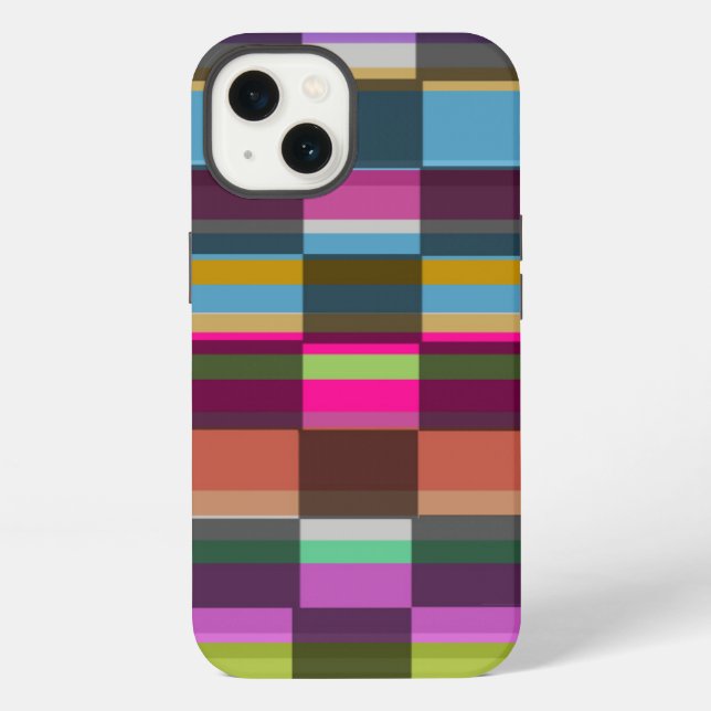 Coque iPhone Cubes colorés (Verso)