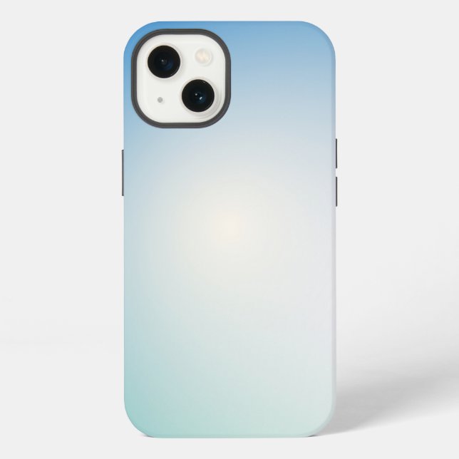 Coque iPhone Cuir bleu élégant (Verso)