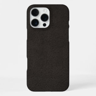 Coque iPhone 16 Pro Max Cuir noir élégant