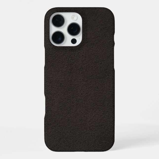 Coque iPhone Cuir noir élégant (Verso)