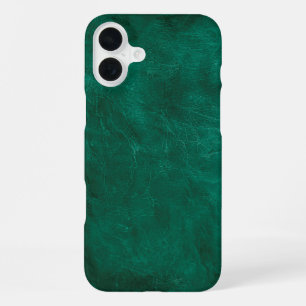 Coque iPhone 16 Plus Cuir vert