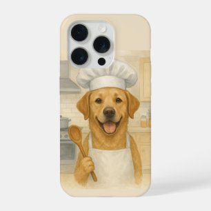 Coque iPhone 15 Pro Cuisinier Retriever du Labrador Cuisine Maison Drô