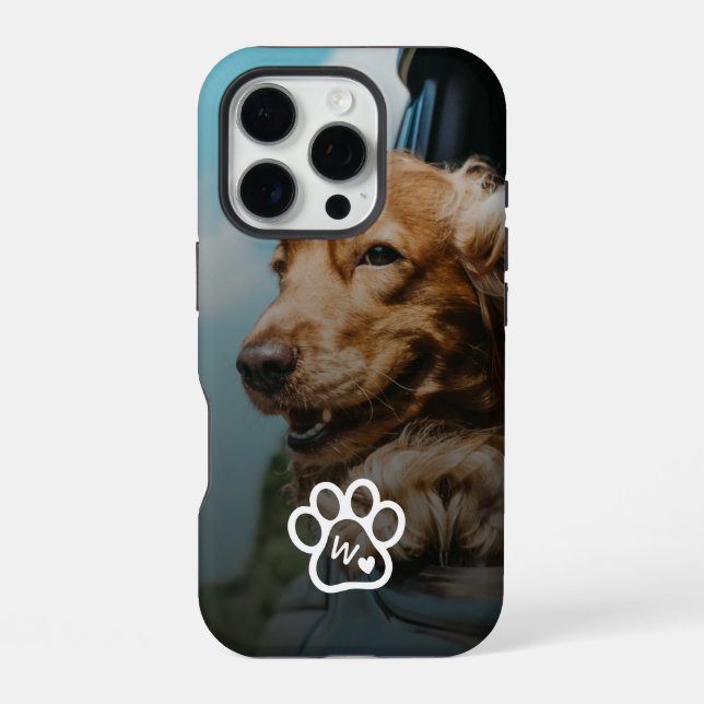 Coque iPhone Custom Make Your Own Pet Photo Potrait Monogram (Verso)