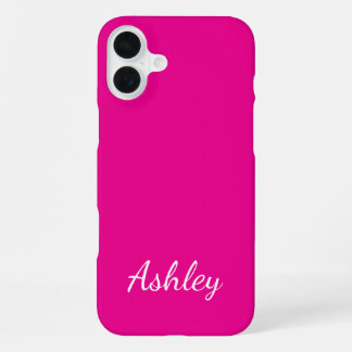 Coque iPhone 16 Plus Customized Name Stylish Modern Elegant Minimalist 
