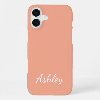Coque iPhone 16 Plus Customized Name Stylish Modern Elegant Minimalist 