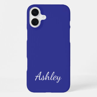 Coque iPhone 16 Plus Customized Name Stylish Modern Elegant Minimalist 