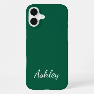 Coque iPhone 16 Plus Customized Name Stylish Modern Elegant Minimalist 