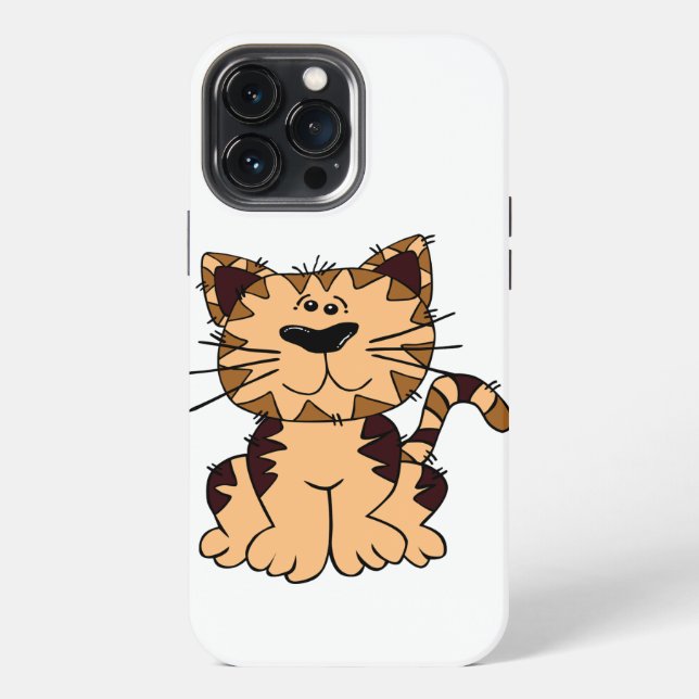 COQUE iPhone CUT BEIGE ET CHAT BROWN (Verso)