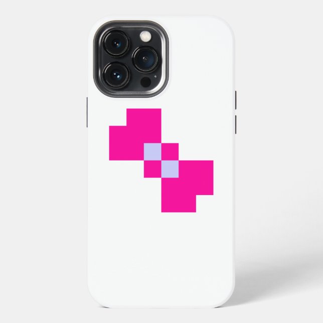 Coque iPhone Cute 8 bits Pixel Bow (Verso)